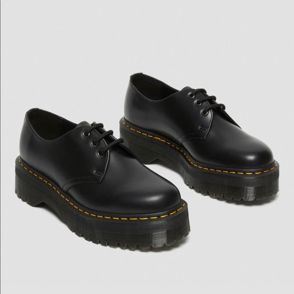 1461 SMOOTH LEATHER PLATFORM SHOES
